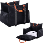 Dogs&amp;Co&reg; Luxe Honden autostoel  Royal+  ZWART 2.0 Waterproof 