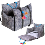 Dogs&amp;Co&reg; Luxe Honden autostoel  Royal+  Ibiza Leopard Waterproof 