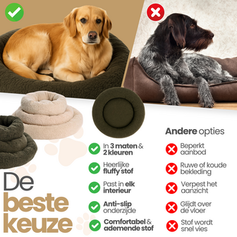Dogs&amp;Co&reg; Donut Teddy 50cm Groen