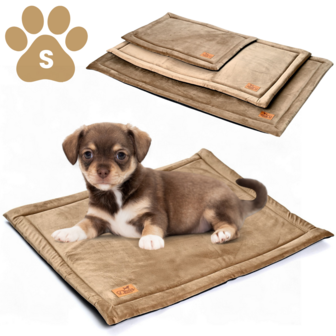 Dogs&amp;Co&reg; Premium Velvet Benchmat S 60x40 cm TAUPE