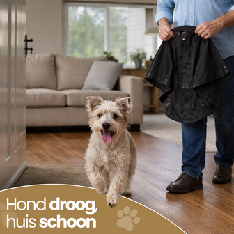 Dogs&amp;Co&reg; Paws Protect Regenjas voor Honden &ndash; Waterdichte Hondenjas met Reflectie