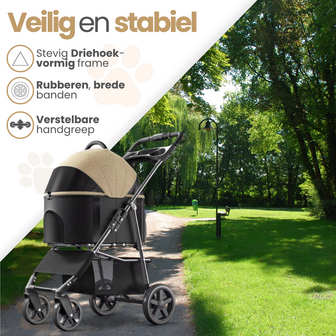 Dogs&amp;Co&reg; 2IN1 Hondenbuggy Groen 