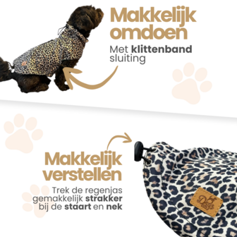 Dogs&amp;Co&reg; Regenjas Leopard 