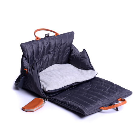 Dogs&amp;Co Luxe Honden Draagtas Antraciet