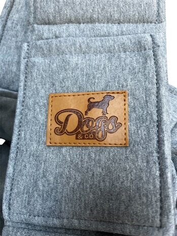 Dogs&amp;Co Slingbag  - Draagtas grijs