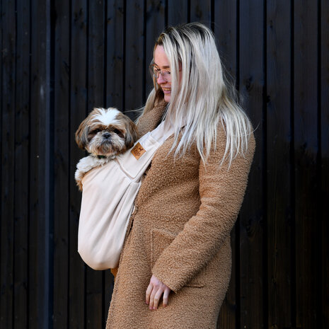 Dogs&amp;Co Slingbag  - Draagtas beige