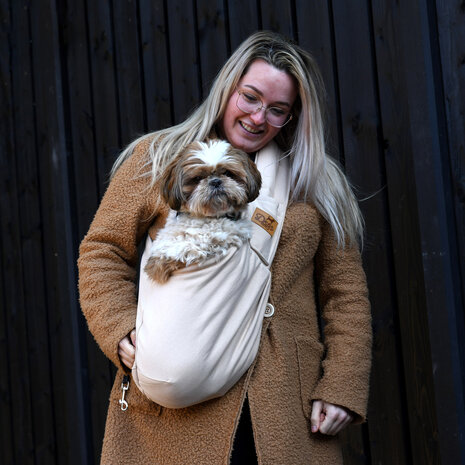 Dogs&amp;Co Slingbag  - Draagtas beige