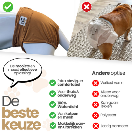 Dogs&amp;Co&reg; Loopsheidbroekje Grijs