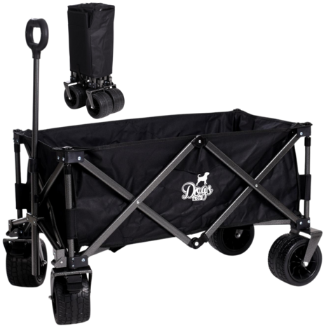 Dogs&amp;Co&reg; Opvouwbare Bolderkar Zwart