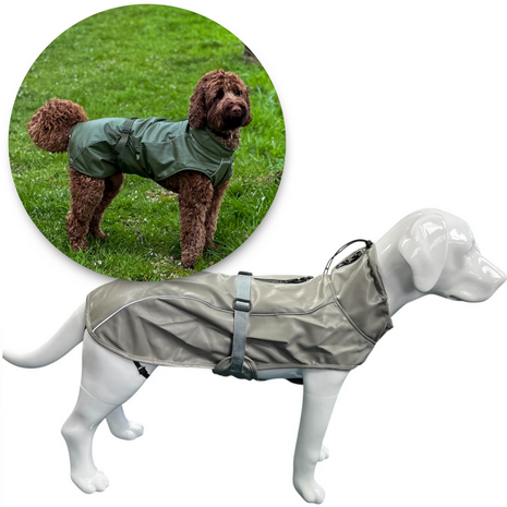 Dogs&amp;Co Honden Regenjas Raindog Grey