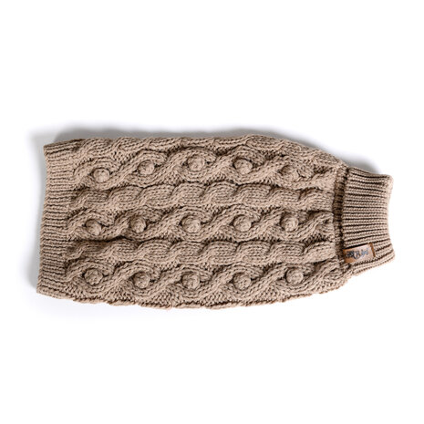 Dogs&amp;Co Hand gebreide Hondentrui Beige