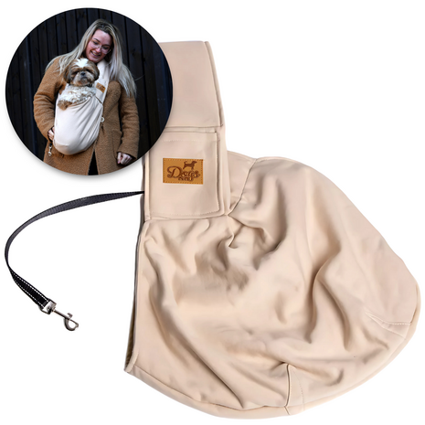 Dogs&amp;Co Slingbag  - Draagtas beige