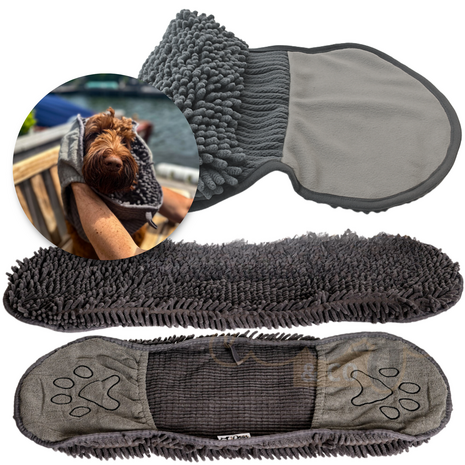 Dogs&amp;Co Honden Handdoek - Grijs