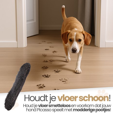 Dogs&amp;Co Honden Handdoek - Grijs