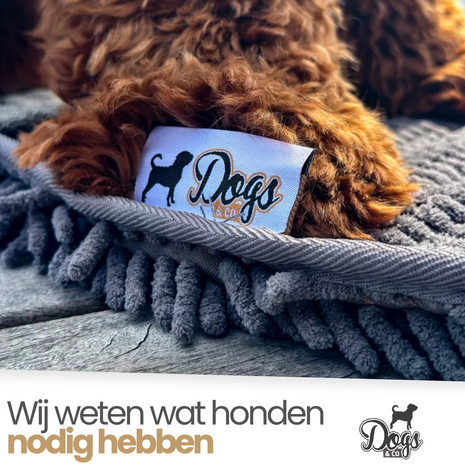 Dogs&amp;Co Honden Handdoek - Grijs