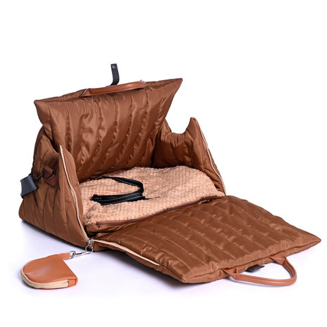 Dogs&amp;Co&reg; Luxe Hondentas Cognac