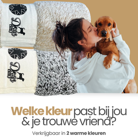 Dogs&Co&reg; SNUGGLE fleece deken Beige 100x75cm 
