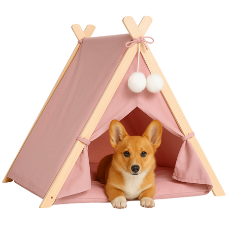 Dogs&amp;Co&reg; Tipi Tent voor katten of kleine honden Roze 