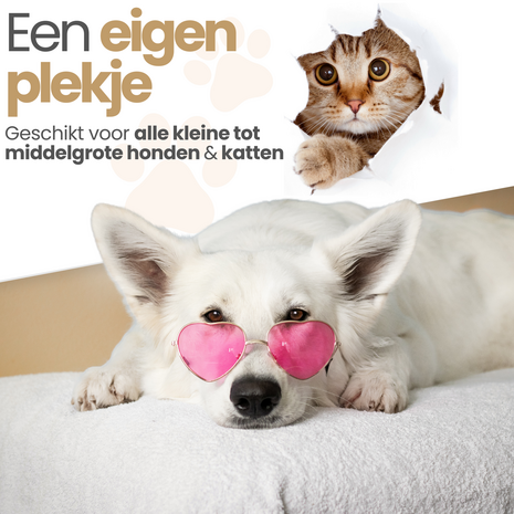 Dogs&amp;Co&reg; Tipi Tent voor katten of kleine honden Ecru