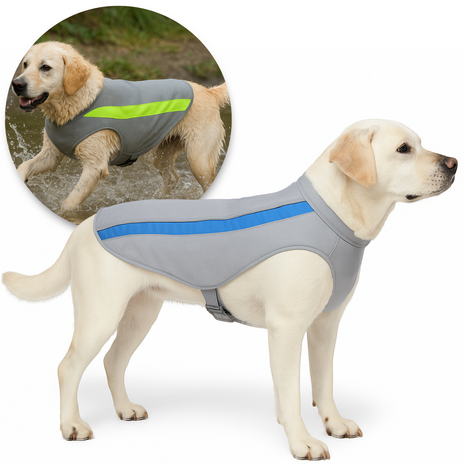 Verkoelend Ademend Hondentuig Ice Blauw 