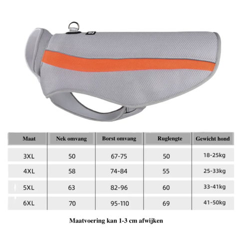 Verkoelend Ademend Hondentuig Ice Geel 