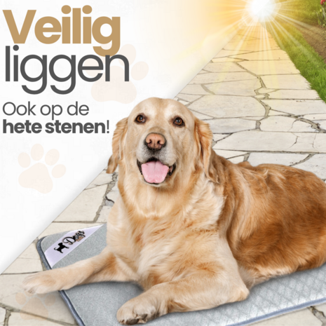 Dogs&amp;Co Icesilk koelmat voor honden - Premium ademende koelmat voor honden