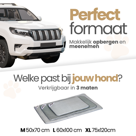 Dogs&amp;Co Icesilk koelmat voor honden - Premium ademende koelmat voor honden