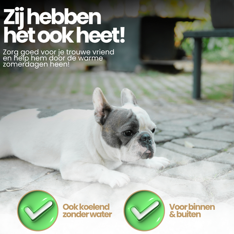 Dogs&amp;Co Icesilk koelmat voor honden - Premium ademende koelmat voor honden