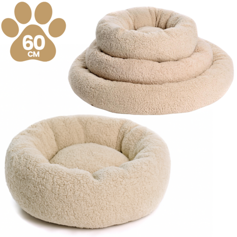 Dogs&Co&reg; Donut Teddy 60cm Beige
