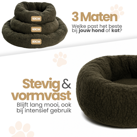 Dogs&Co&reg; Donut Teddy 60cm Beige