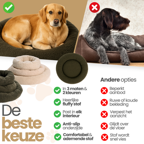 Dogs&Co&reg; Donut Teddy 60cm Beige