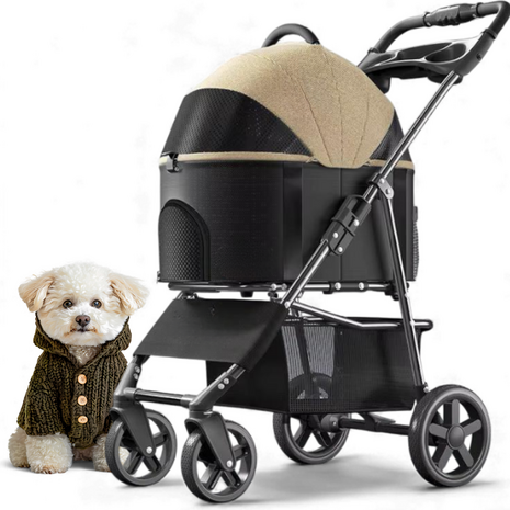 Dogs&Co&reg; 2IN1 Hondenbuggy Khaki