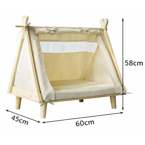 Dogs&Co&reg; Dierentent op Pootjes Ecru