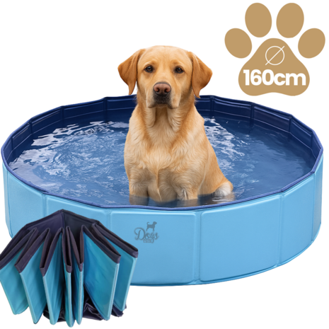 Dogs&amp;Co Honden zwembad 160x30 cm Blauw