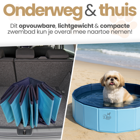 Hondenzwembad blauw 120x30 Dogs&amp;Co