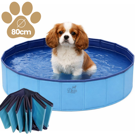 Honden Zwembad Opvouwbaar 80x20 &ndash; Stevig PVC &ndash; Anti Slip &ndash; Voor Tuin &ndash; Groot &amp; Klein &ndash; Dogs&amp;Co
