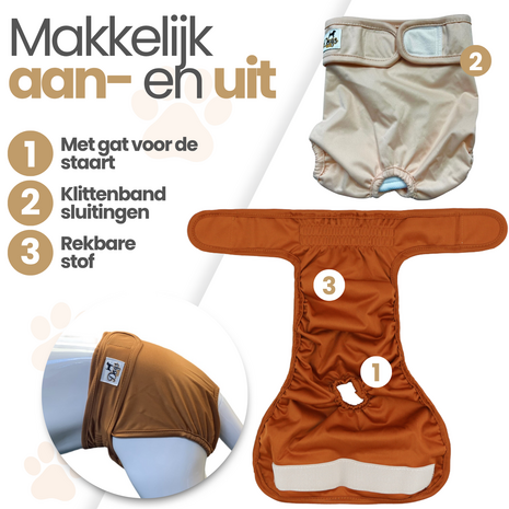 Dogs&amp;Co&reg; Loopsheidbroekje Grijs