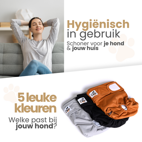 Dogs&amp;Co&reg; Loopsheidbroekje Grijs