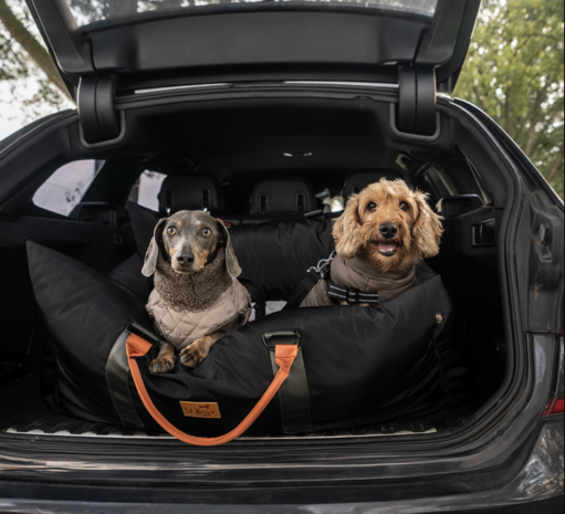 Dogs&amp;Co&reg; Luxe Honden autostoel  Royal+ XL  ZWART Waterproof 