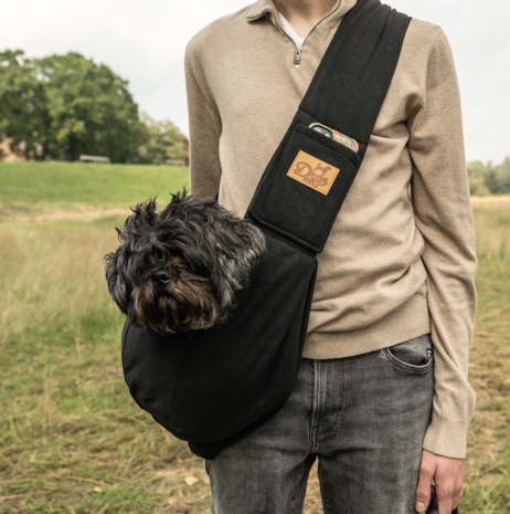 Dogs&amp;Co&reg; Slingbag  - Draagtas zwart