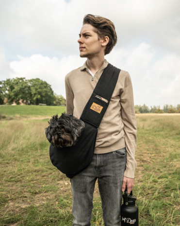 Dogs&amp;Co&reg; Slingbag  - Draagtas zwart